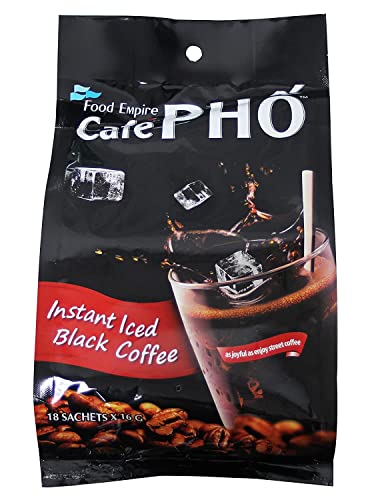 Cafe Pho Vietnamese Instant Coffee Mix, Iced Black Coffee