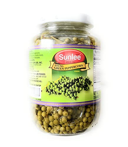 Sunlee Young Green Peppercorn in Brine 16 oz