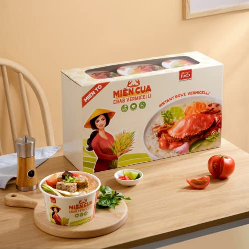 Simply Food Instant Crab Glass Noodles 9 Bowls