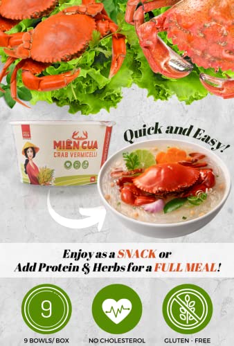 Simply Food Instant Crab Glass Noodles 9 Bowls