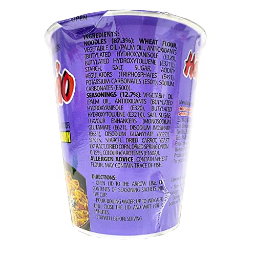 Hao Hao Cup Noodles Sate Onion 12 Cups