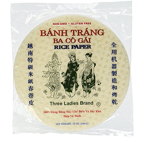Three Ladies Rice Paper Wrappers 16cm