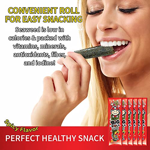 Tao Kae Noi Seaweed Rolls Spicy Flavor, 6pcs