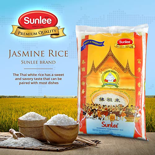 Sunlee Thai Jasmine Rice 5 Lbs. Long Grain White