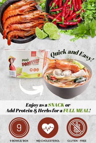 Simply Food Tom Yum Pho Noodles 9 Bowls