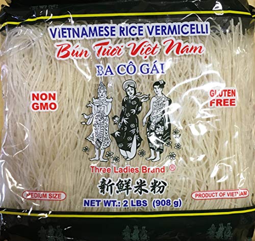 Three Ladies Rice Vermicelli – 2lb Bag