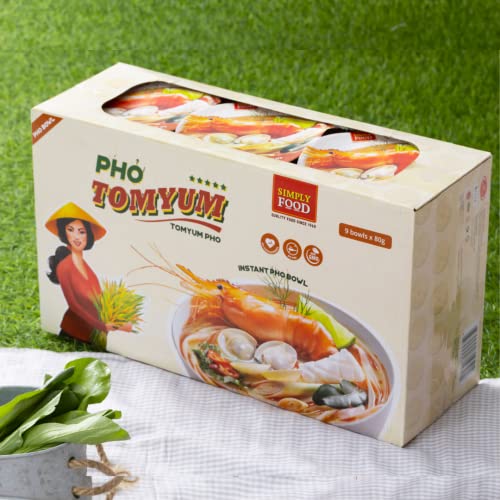 Simply Food Tom Yum Pho Noodles 9 Bowls