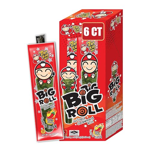 Tao Kae Noi Seaweed Rolls Spicy Flavor, 6pcs