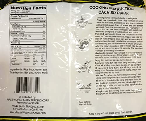 Three Ladies Rice Vermicelli – 2lb Bag