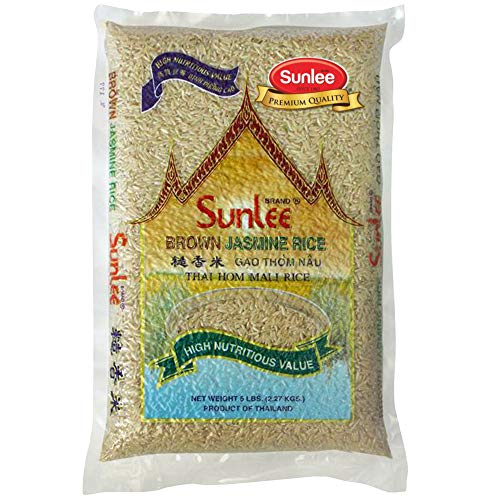 Sunlee Brown Jasmine Rice 5 lb Pack