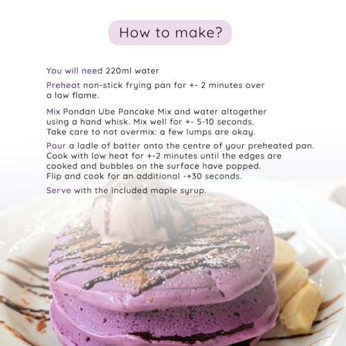 Pondan Ube Pancake Mix – 8.8oz w/ Syrup
