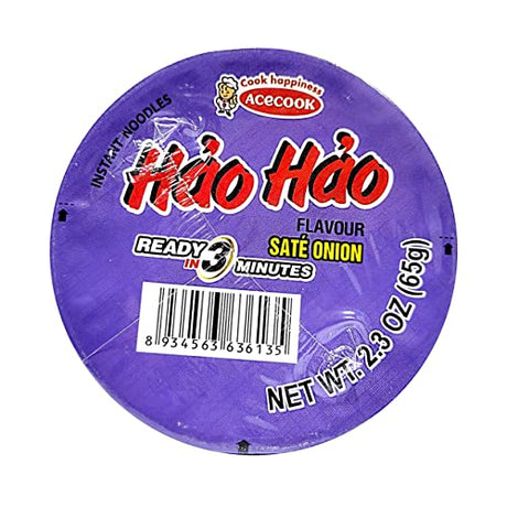 Hao Hao Cup Noodles Sate Onion 12 Cups