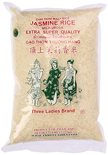 Three Ladies Jasmine Rice 5 lbs Long Grain