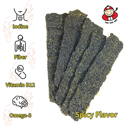 Tao Kae Noi Seaweed Rolls Spicy Flavor, 6pcs