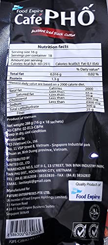 Cafe Pho Vietnamese Instant Coffee Mix, Iced Black Coffee