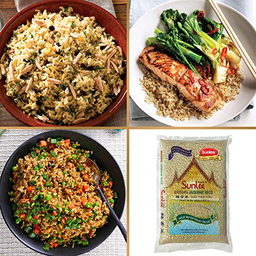 Sunlee Brown Jasmine Rice 5 lb Pack