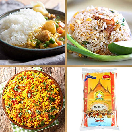 Sunlee Thai Jasmine Rice 5 Lbs. Long Grain White