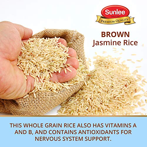 Sunlee Brown Jasmine Rice 5 lb Pack