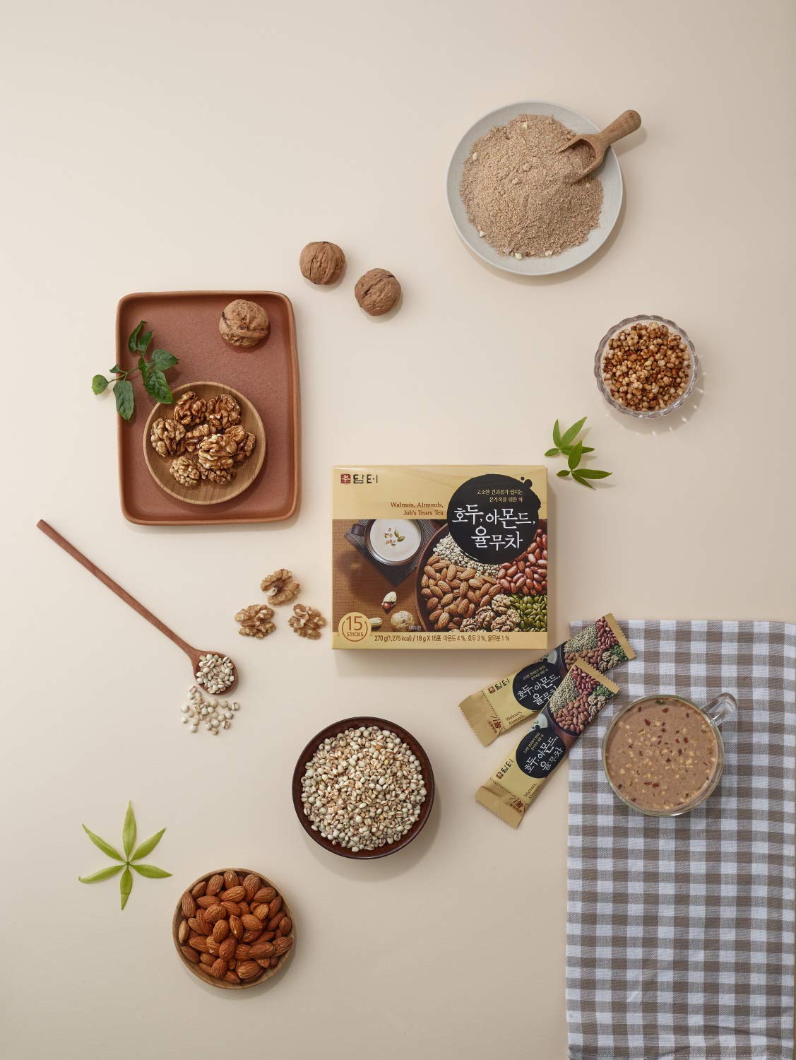 Damtuh Walnut Almond Adlay Powder 50 Sticks