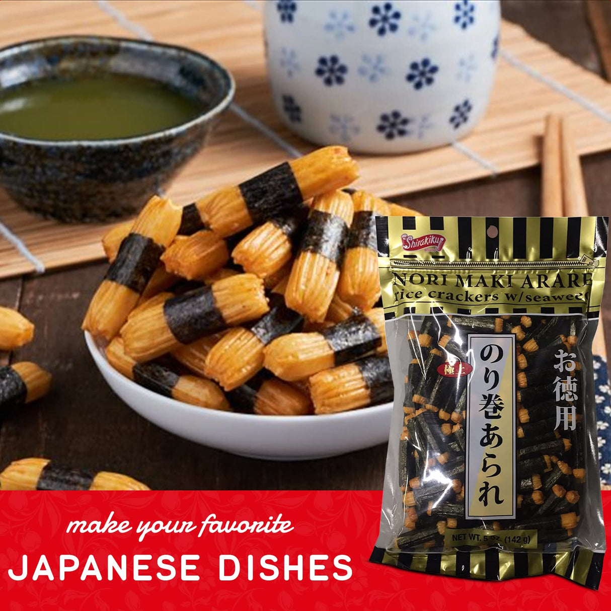 Shirakiku Nori Arare Rice Snack