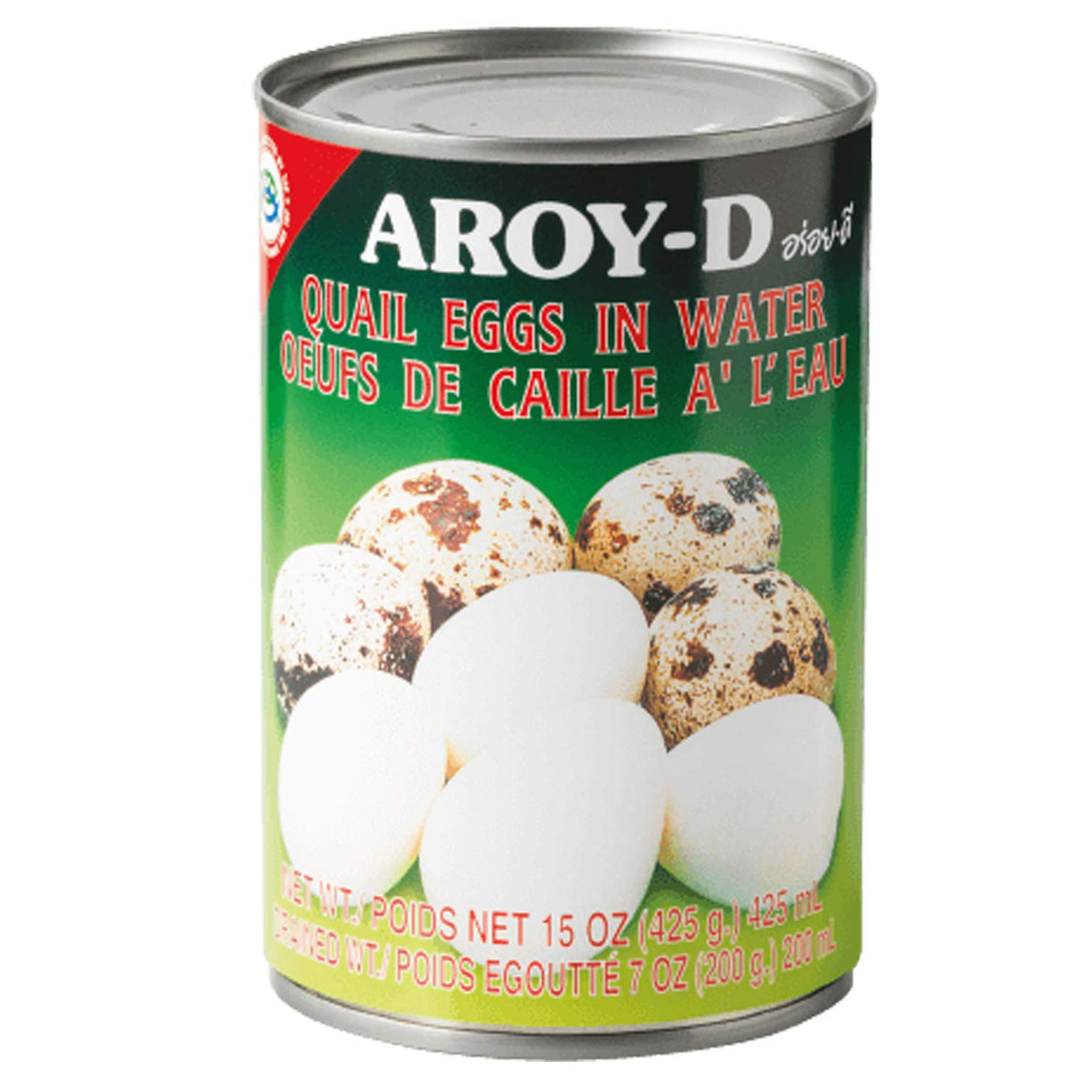Aroy-D Quail Eggs in Water – 15oz, Pack of 6