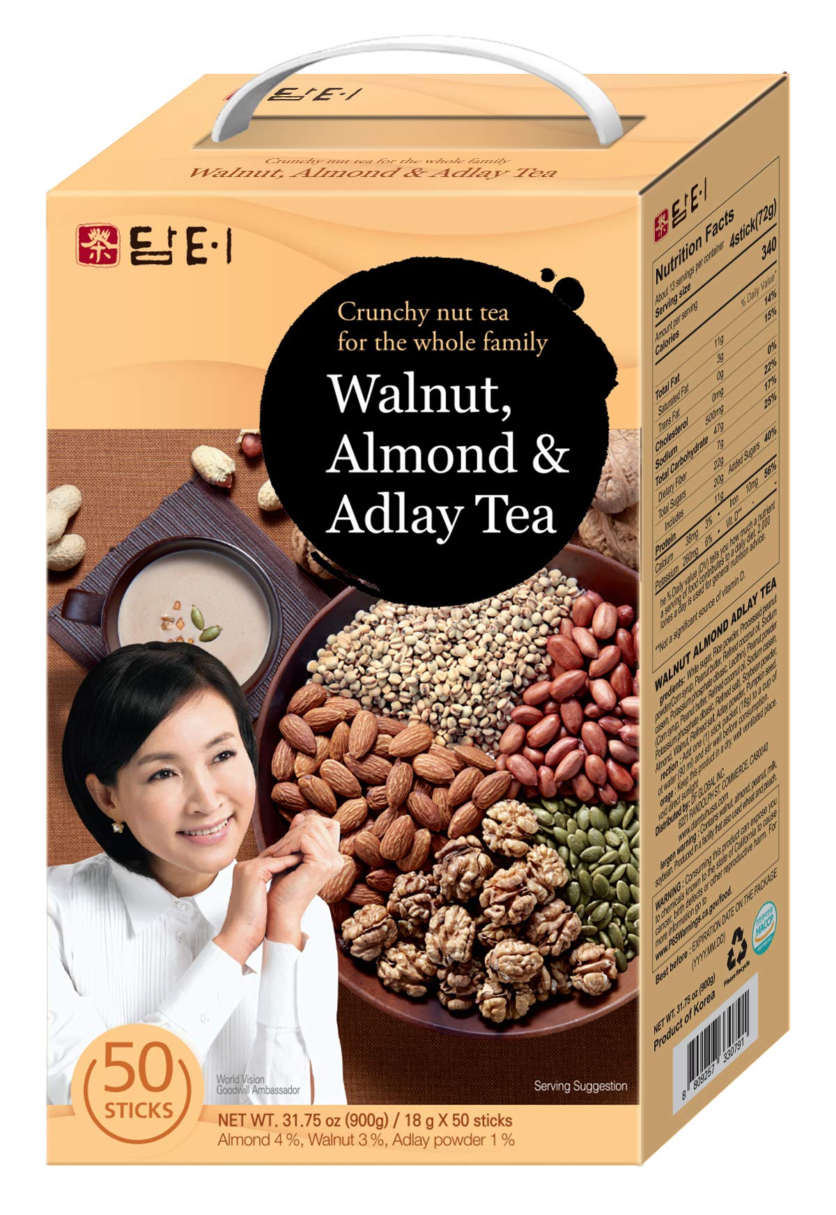 Damtuh Walnut Almond Adlay Powder 50 Sticks