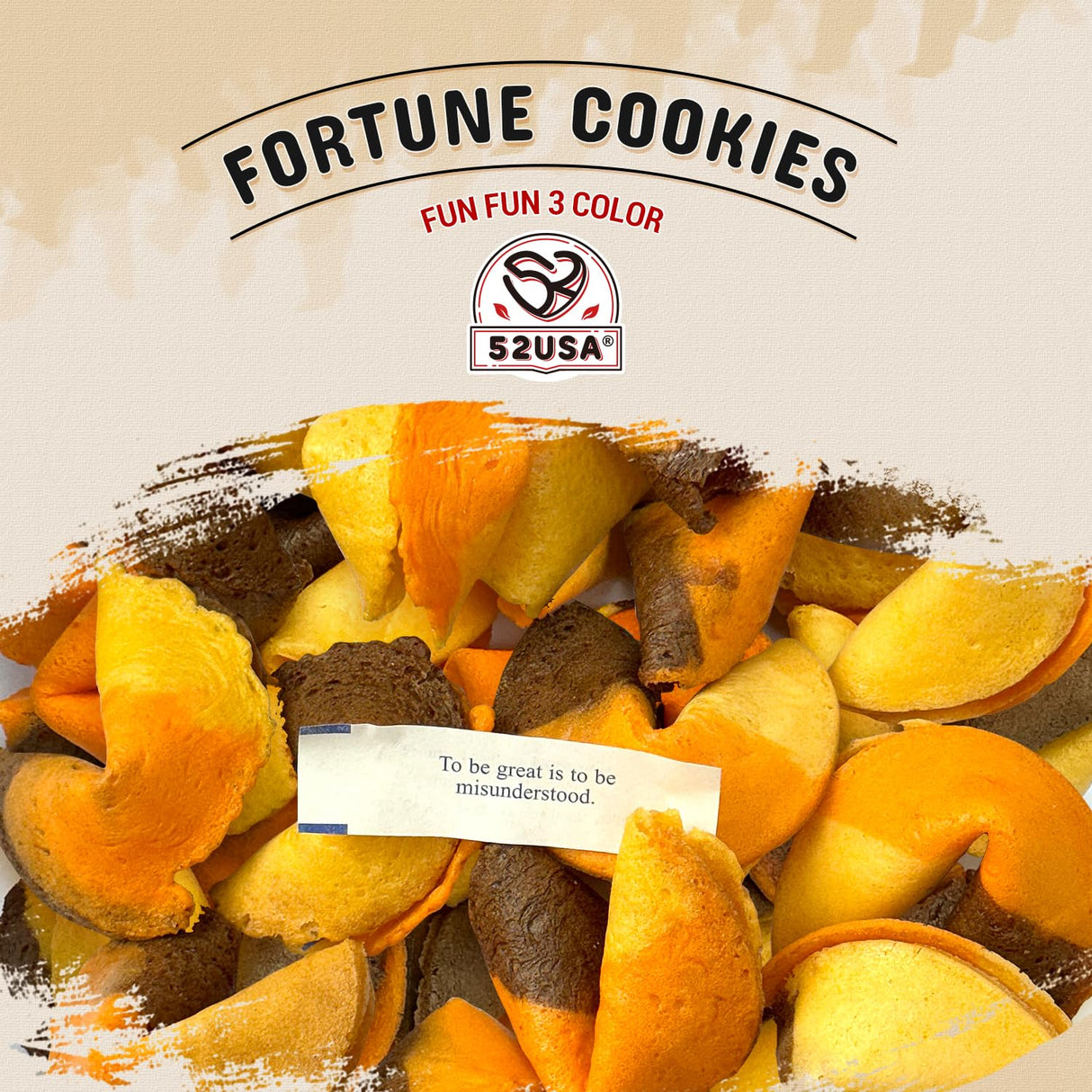 52USA Mixed Flavor Fortune Cookies 8oz Pack