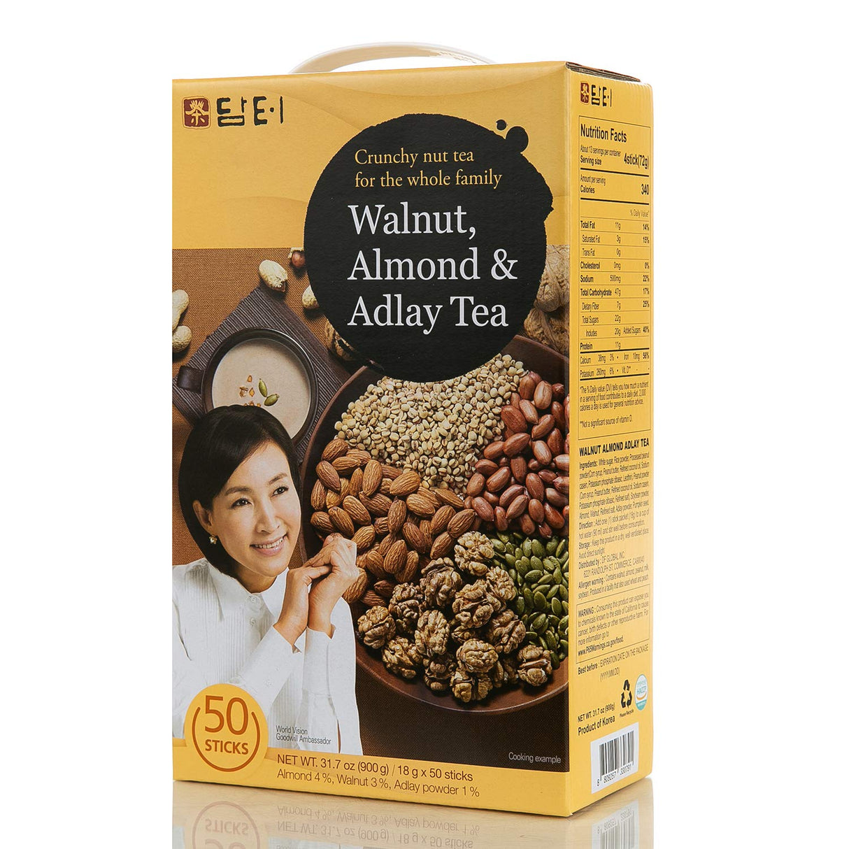 Damtuh Walnut Almond Adlay Powder 50 Sticks